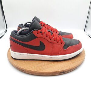 Air Jordan 1 Low Mens 9.5 Shoes Gym Red Black 'Bred' Basketball Sneakers 2014